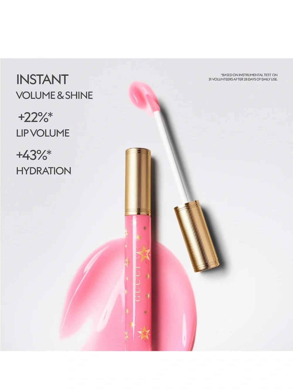 GUCCI Hydrating Plumping Lip Gloss Color: 117 - joslyn clair